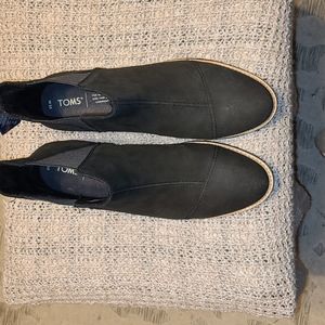 Toms Cleo Leather Suede Boots Size 10